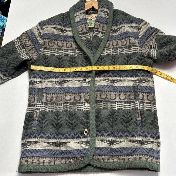 Women's Vintage Woolrich Blanket Jacket Coat Southwest Med Wool Blend Clean USA - Picture 4 of 13